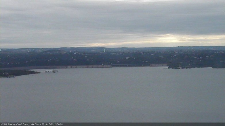 Lake Travis webcam, October 23, 2018 3:00 PM CT