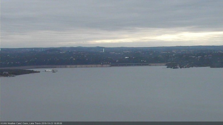 Lake Travis webcam, October 23, 2018 3:10 PM CT