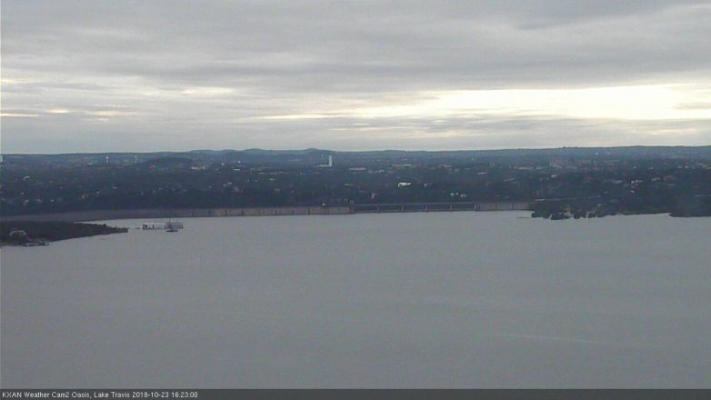 Lake Travis webcam, October 23, 2018 3:25 PM CT