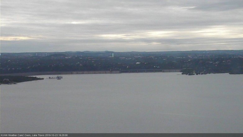 Lake Travis webcam, October 23, 2018 3:30 PM CT