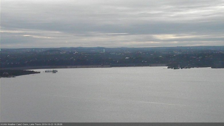 Lake Travis webcam, October 23, 2018 3:40 PM CT
