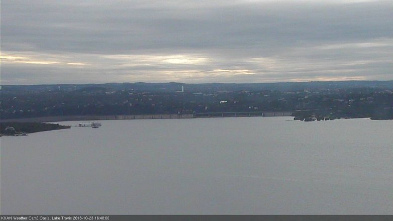 Lake Travis webcam, October 23, 2018 3:50 PM CT