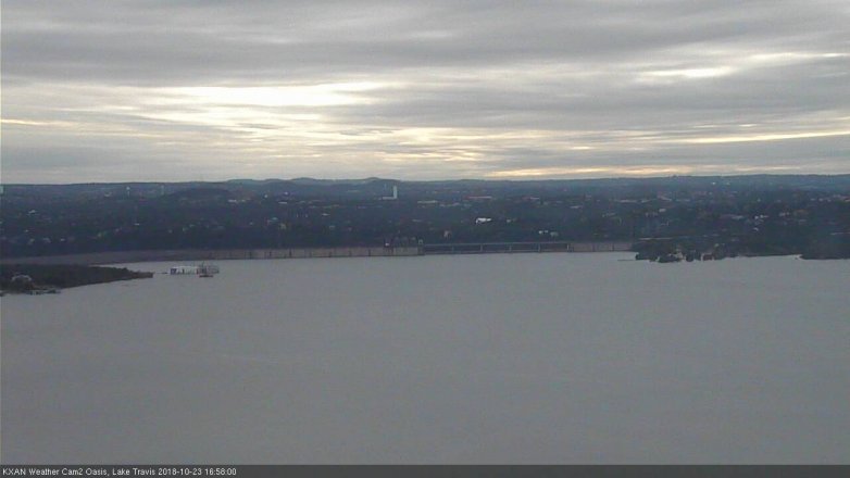 Lake Travis webcam, October 23, 2018 4:00 PM CT