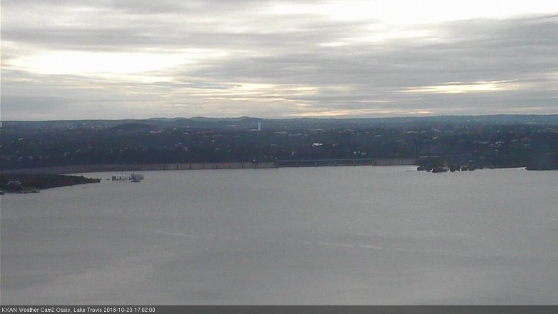 Lake Travis webcam, October 23, 2018 4:05 PM CT