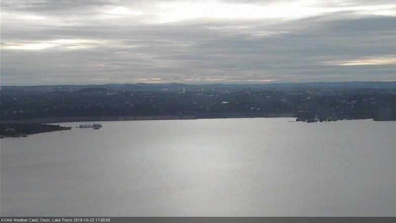 Lake Travis webcam, October 23, 2018 4:10 PM CT