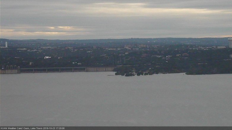 Lake Travis webcam, October 23, 2018 4:30 PM CT