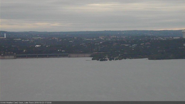 Lake Travis webcam, October 23, 2018 4:35 PM CT