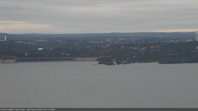 Lake Travis webcam, October 23, 2018 4:40 PM CT
