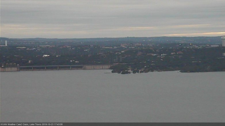 Lake Travis webcam, October 23, 2018 4:45 PM CT