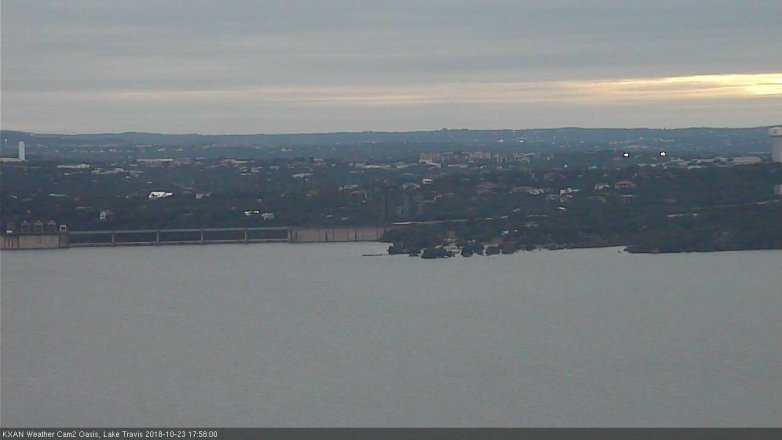 Lake Travis webcam, October 23, 2018 5:00 PM CT