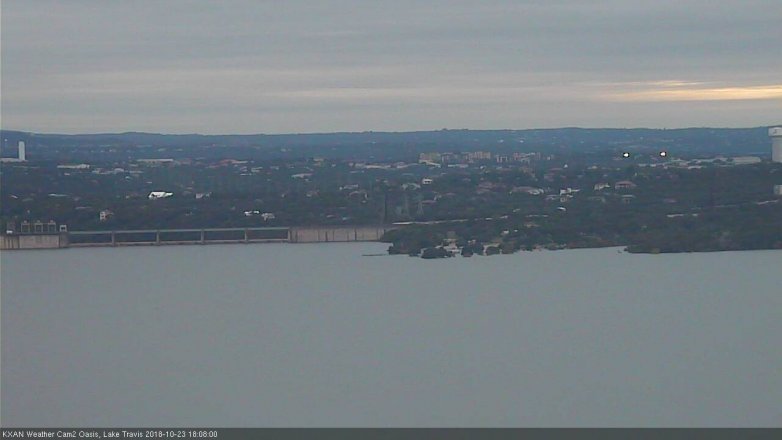 Lake Travis webcam, October 23, 2018 5:10 PM CT