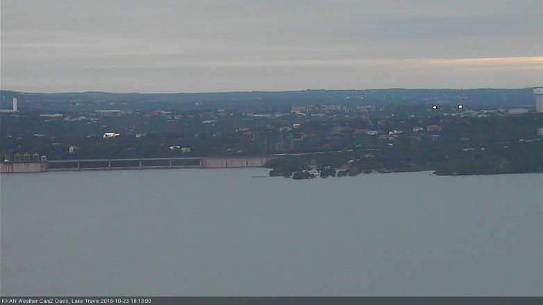 Lake Travis webcam, October 23, 2018 5:15 PM CT
