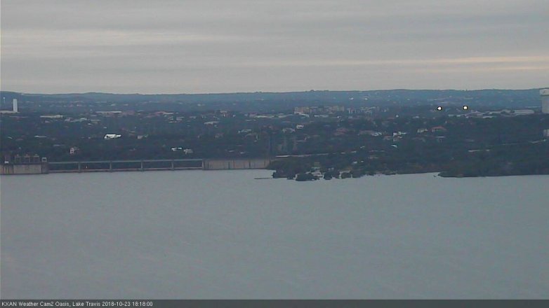 Lake Travis webcam, October 23, 2018 5:20 PM CT