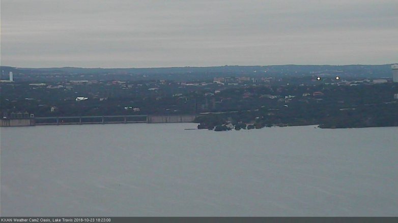 Lake Travis webcam, October 23, 2018 5:25 PM CT