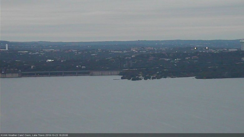 Lake Travis webcam, October 23, 2018 5:30 PM CT