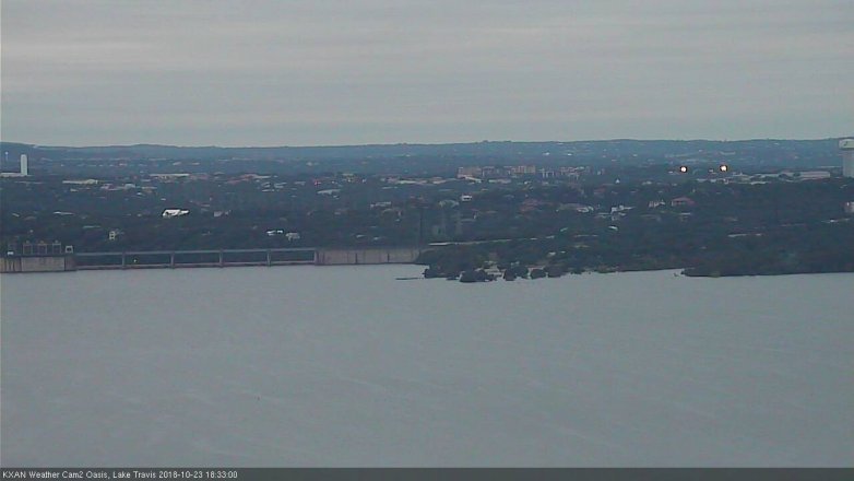 Lake Travis webcam, October 23, 2018 5:35 PM CT