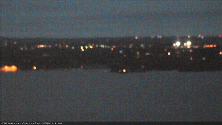 Lake Travis webcam, October 23, 2018 6:15 PM CT