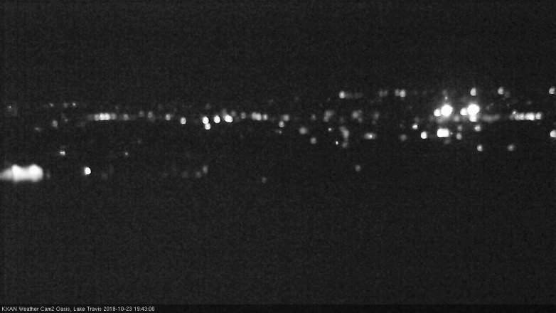 Lake Travis webcam, October 23, 2018 6:45 PM CT