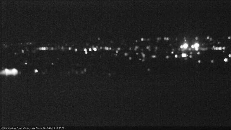 Lake Travis webcam, October 23, 2018 6:55 PM CT