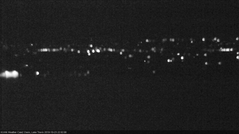 Lake Travis webcam, October 23, 2018 9:05 PM CT