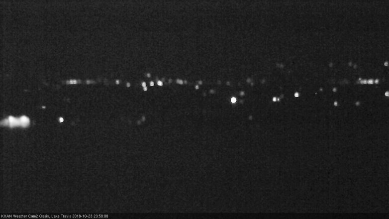 Lake Travis webcam, October 23, 2018 11:00 PM CT