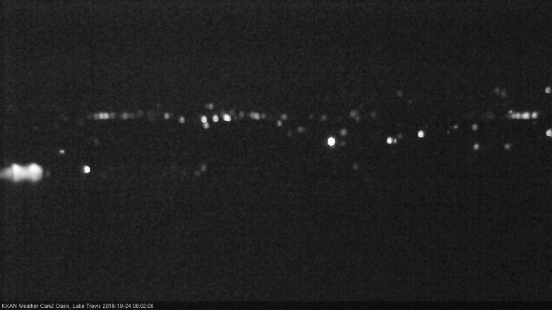 Lake Travis webcam, October 23, 2018 11:05 PM CT