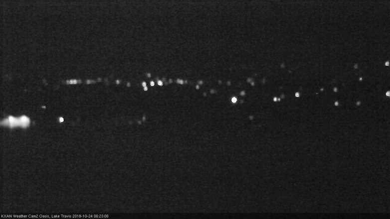 Lake Travis webcam, October 23, 2018 11:25 PM CT