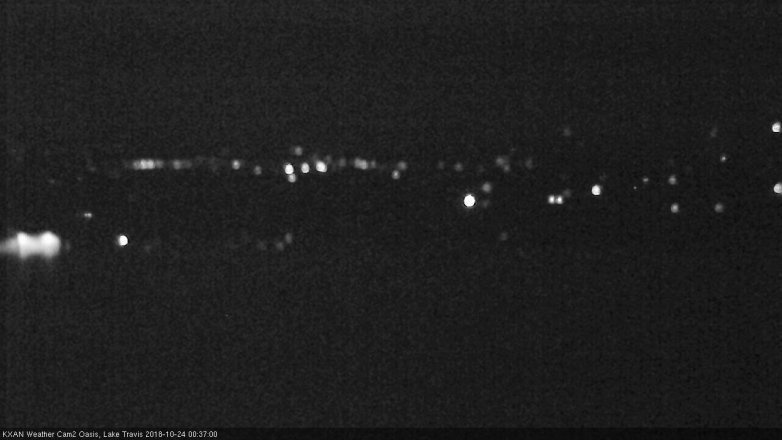 Lake Travis webcam, October 23, 2018 11:40 PM CT