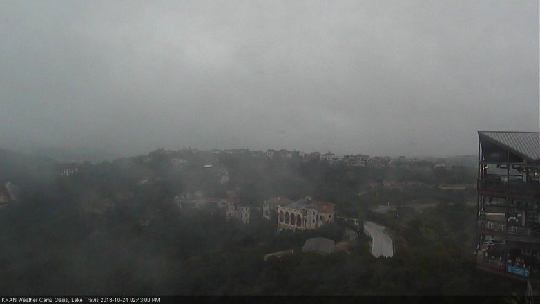 Lake Travis webcam, October 24, 2018 1:45 PM CT