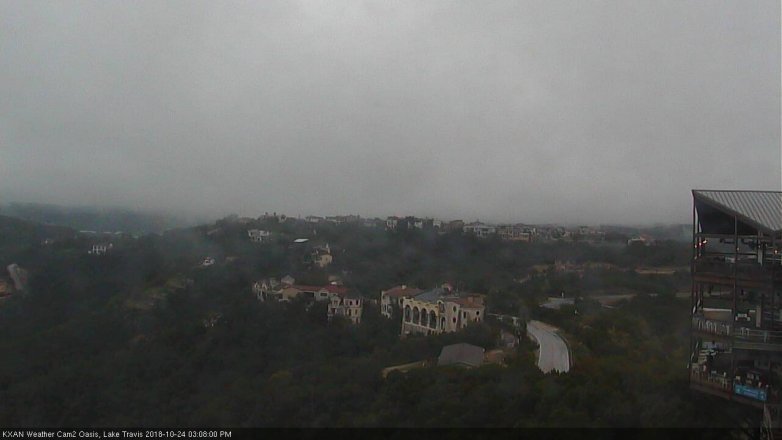 Lake Travis webcam, October 24, 2018 2:10 PM CT