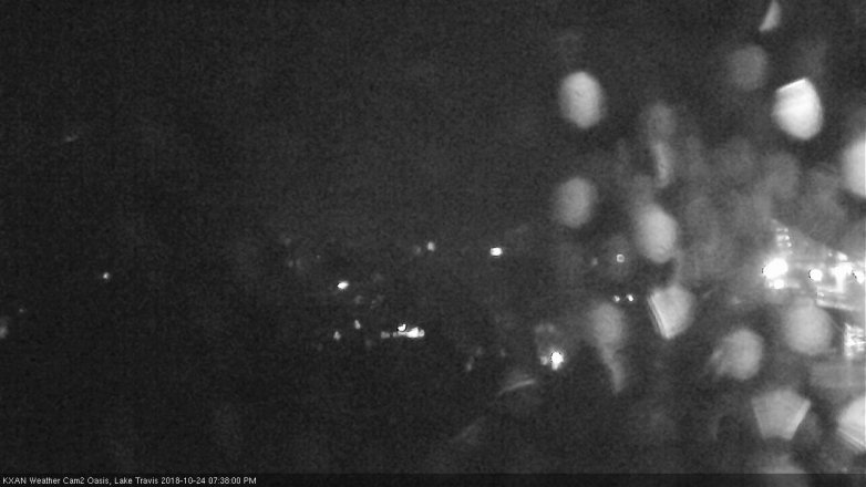 Lake Travis webcam, October 24, 2018 6:40 PM CT
