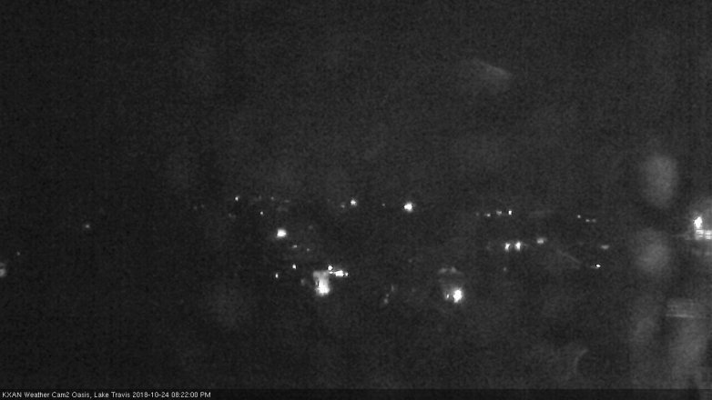 Lake Travis webcam, October 24, 2018 7:25 PM CT