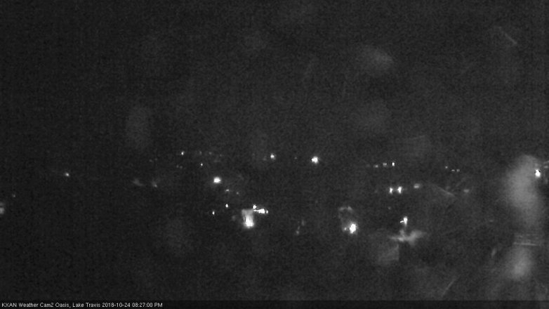 Lake Travis webcam, October 24, 2018 7:30 PM CT