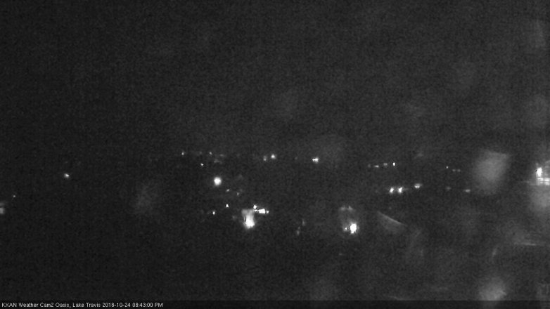 Lake Travis webcam, October 24, 2018 7:45 PM CT