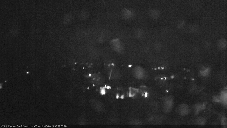 Lake Travis webcam, October 24, 2018 8:00 PM CT
