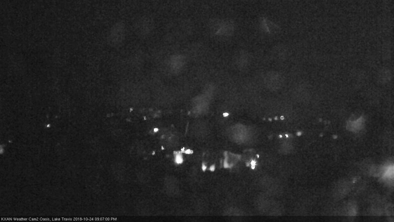 Lake Travis webcam, October 24, 2018 8:10 PM CT