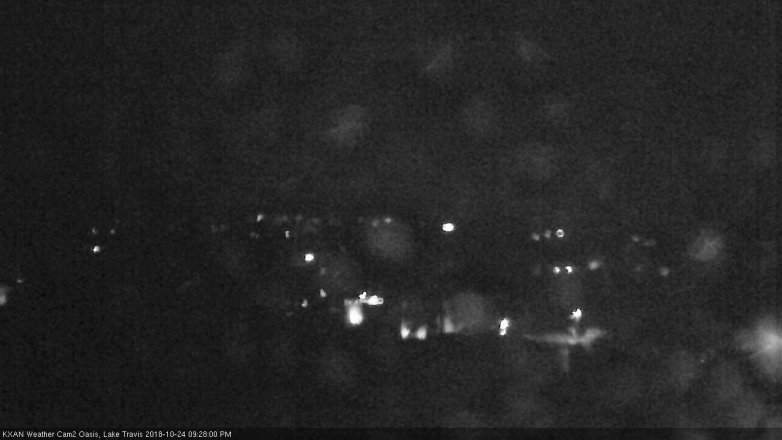 Lake Travis webcam, October 24, 2018 8:30 PM CT