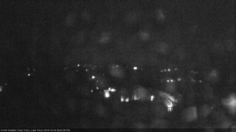 Lake Travis webcam, October 24, 2018 8:45 PM CT