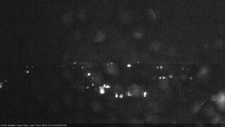 Lake Travis webcam, October 24, 2018 9:00 PM CT