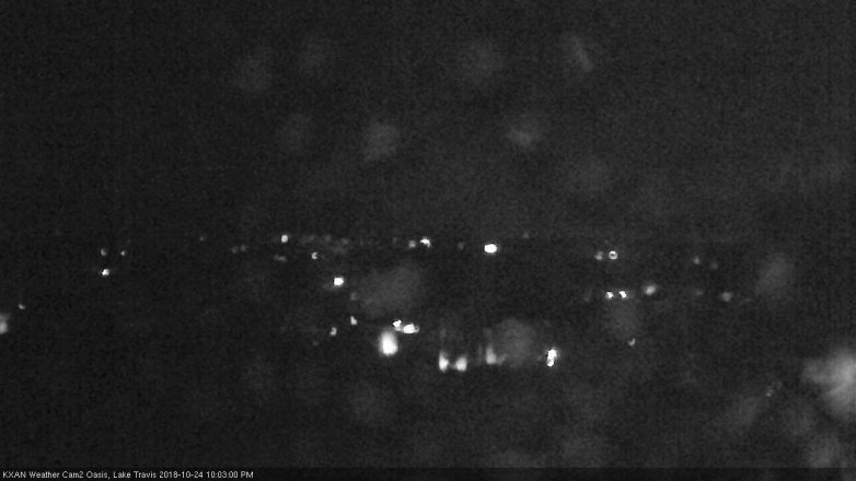 Lake Travis webcam, October 24, 2018 9:05 PM CT