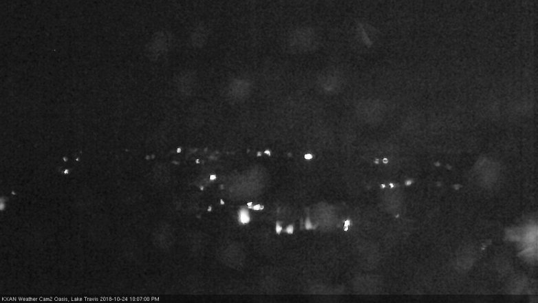 Lake Travis webcam, October 24, 2018 9:10 PM CT