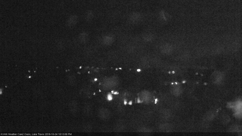 Lake Travis webcam, October 24, 2018 9:15 PM CT