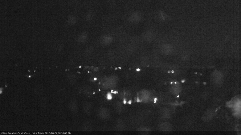 Lake Travis webcam, October 24, 2018 9:20 PM CT