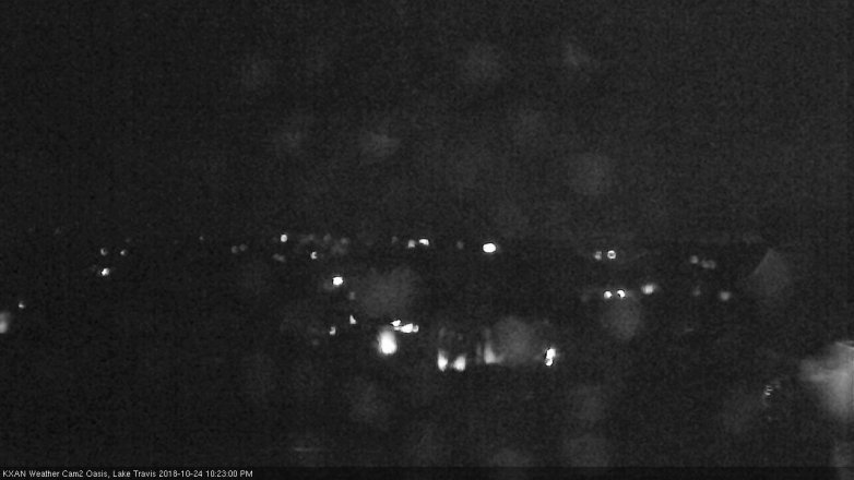 Lake Travis webcam, October 24, 2018 9:25 PM CT