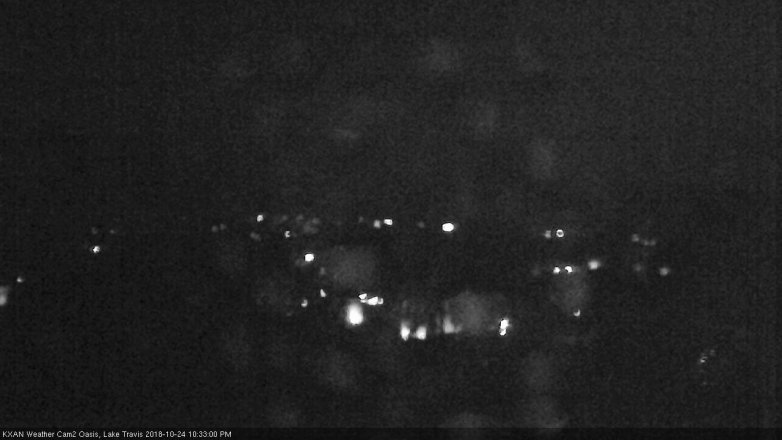 Lake Travis webcam, October 24, 2018 9:35 PM CT