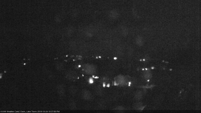 Lake Travis webcam, October 24, 2018 9:40 PM CT