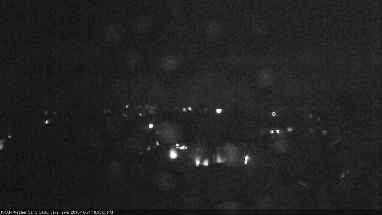 Lake Travis webcam, October 24, 2018 9:55 PM CT