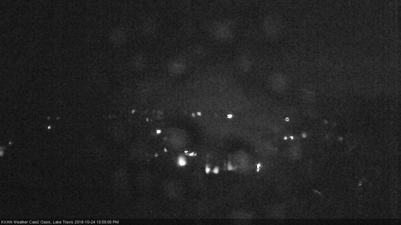 Lake Travis webcam, October 24, 2018 10:00 PM CT