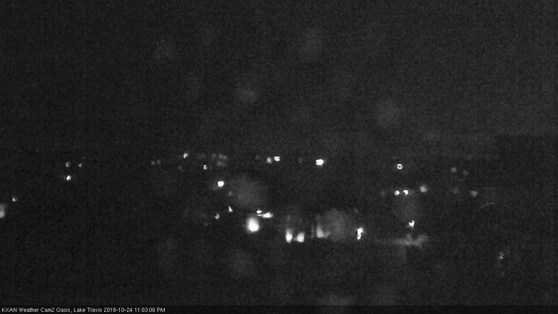 Lake Travis webcam, October 24, 2018 10:05 PM CT