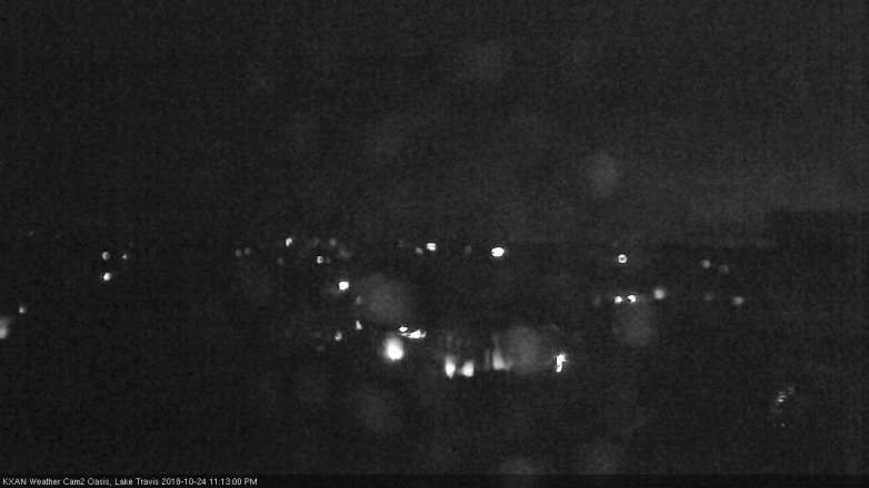 Lake Travis webcam, October 24, 2018 10:15 PM CT